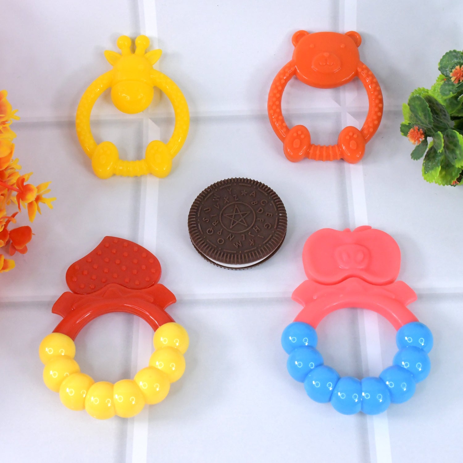 Silicone Baby Teething Toys (1 Pc / Mix Design) Silicone Baby Teething Toys (1 Pc / Mix Design)
